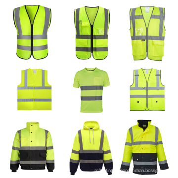 Atacado Hi Vis Vis Reffortive tráfego de bicicleta de trânsito Night, executando roupas de vestuário de segurança refletiva